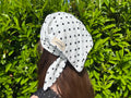 Bandana à pois blanc